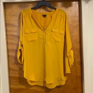Torrid yellow blouse size 2X